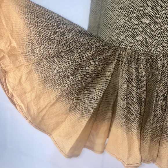 Anthropologie Akemi + Kin Hand-Beaded Swing Tank Peplum Ruffle Size M - Picture 9 of 11